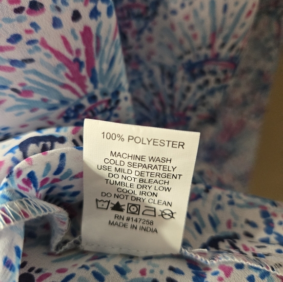 Simply Southern Confetti Semi Sheer Midi Long Sleeve Dress NWT - Picture 3 of 11